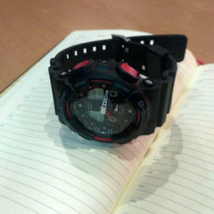 Casio Mens Watch Red & Black